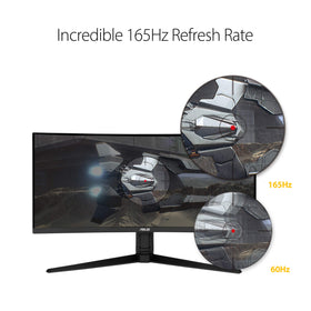 ASUS VG34VQL1B 165Hz refresh for smooth gameplay.
