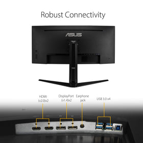 ASUS VG34VQL1B DisplayHDR 400 for vivid colors and contrast.