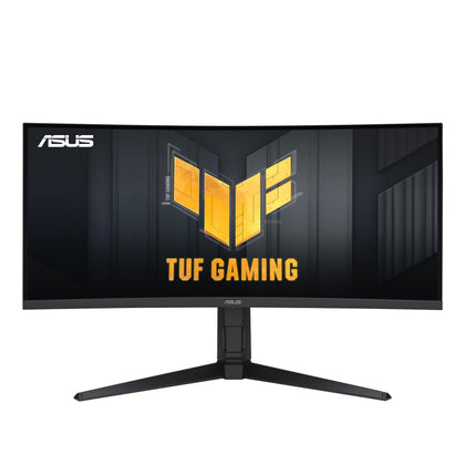 ASUS VG34VQL1B front curved view for immersive gaming.