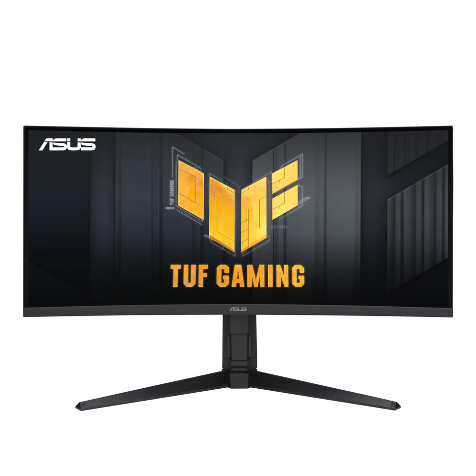 ASUS VG34VQL1B front curved view for immersive gaming.