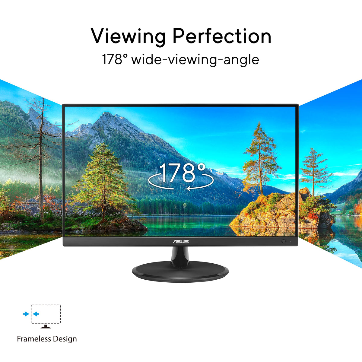 ASUS VP227HF displaying smooth motion at 100Hz for fluid visuals