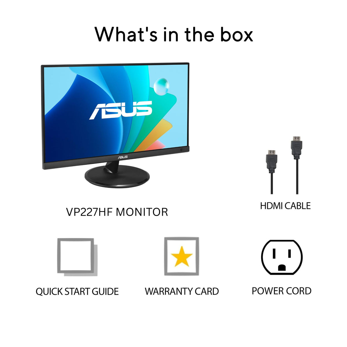 ASUS VP227HF with 3-month Adobe Creative Cloud offer included
