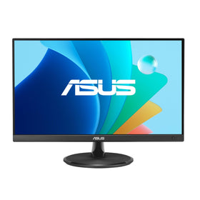 ASUS VP227HF front view showing frameless design for a tidy desk