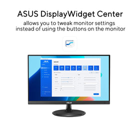 ASUS VP229Q multiple connections: HDMI, DisplayPort, VGA for flexible setups
