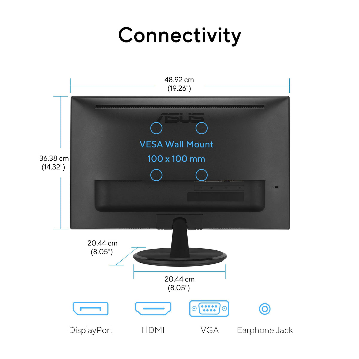 ASUS VP229Q eye care with Flicker-free and Low Blue Light technologies