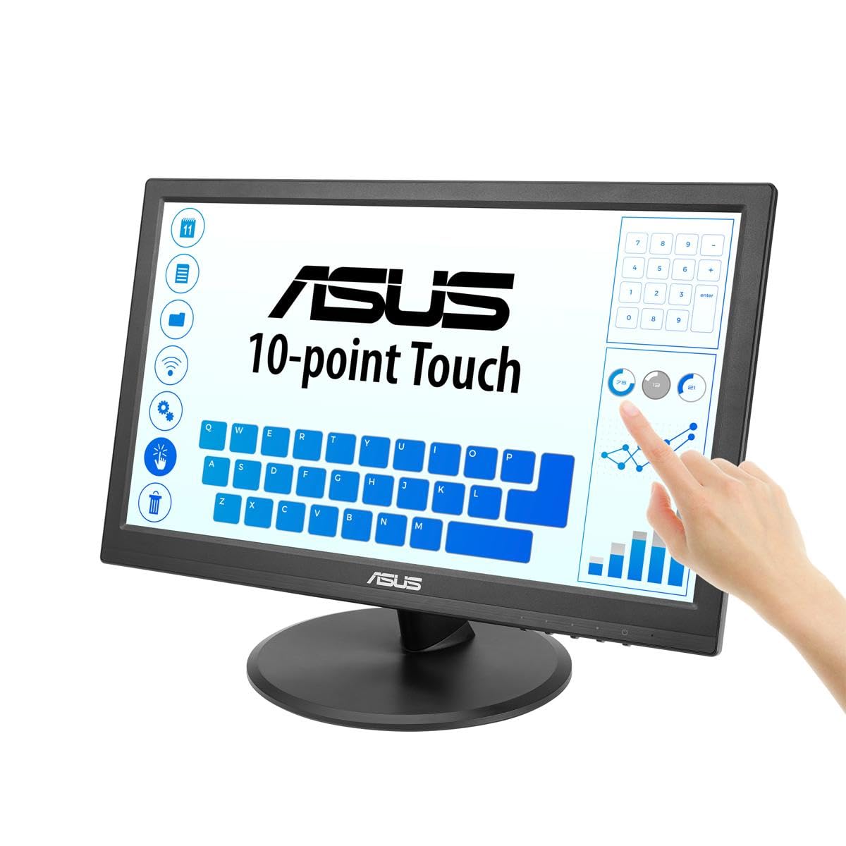 ASUS VT168HR 15.6 inch full HD display for clear visuals