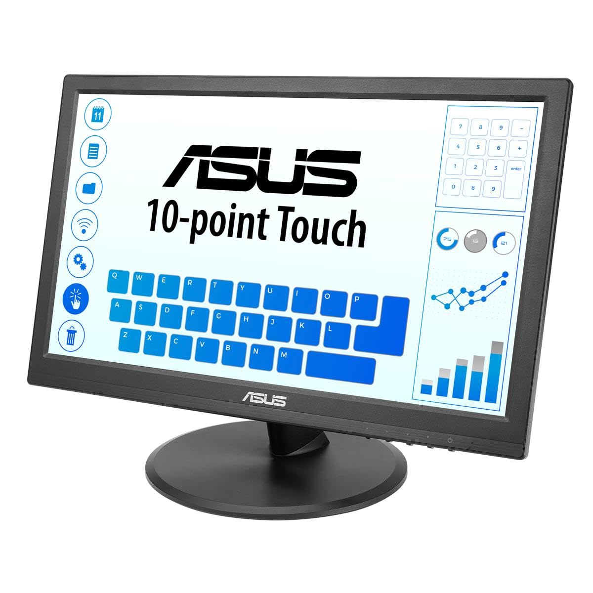 ASUS VT168HR HDMI and VGA ports enable simple connections