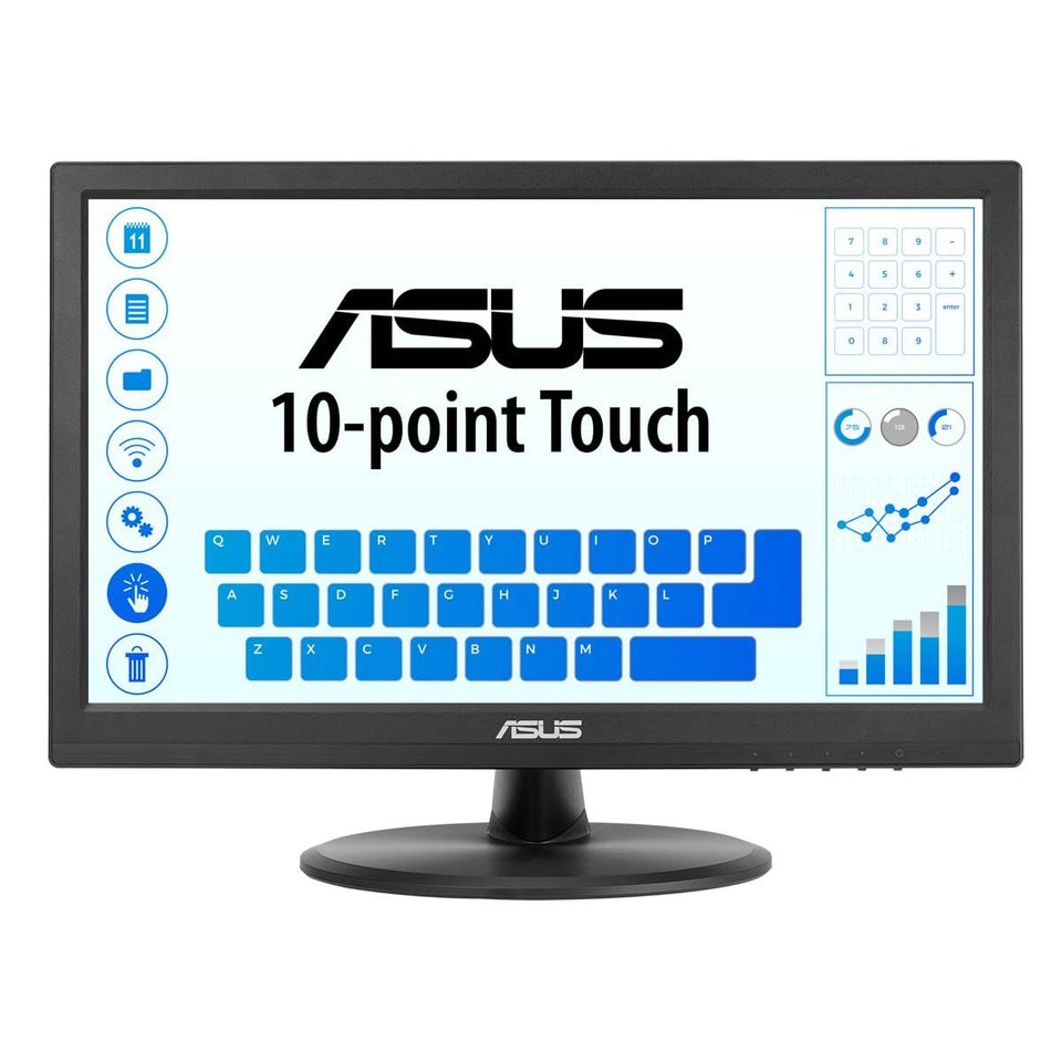 ASUS VT168HR tilt-angle display for flexible seating and ergonomic setup