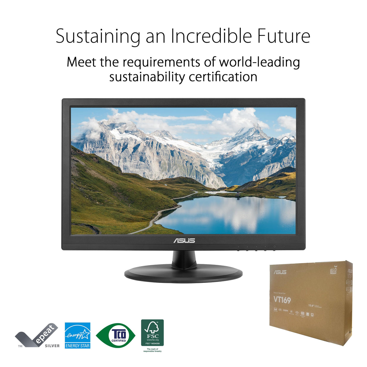 ASUS VT169HE HDMI connection provides simple, versatile connectivity.