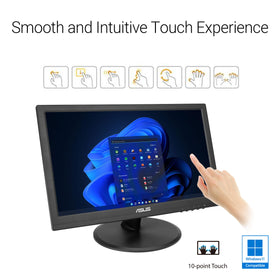 ASUS VT169HE IPS panel with wide viewing angles for shared work.