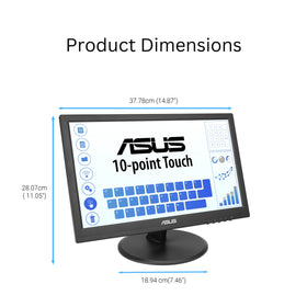 ASUS VT169HE wide viewing angles enhance collaboration from any seat.