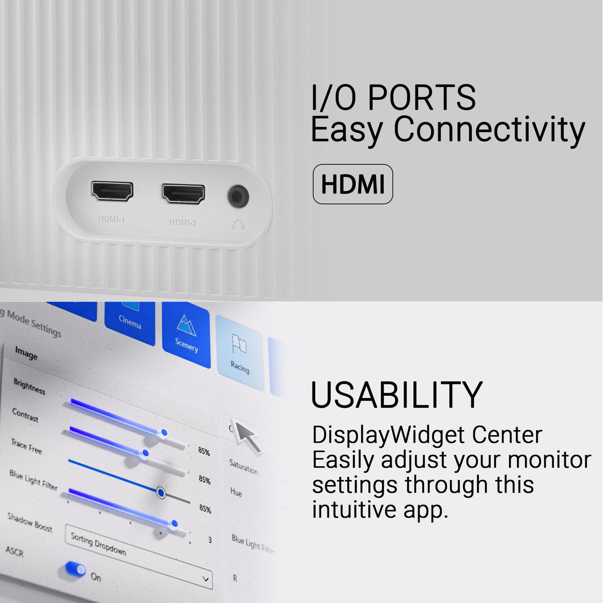 ASUS VU249HFI-W Eco-friendly packaging supports sustainable shipping