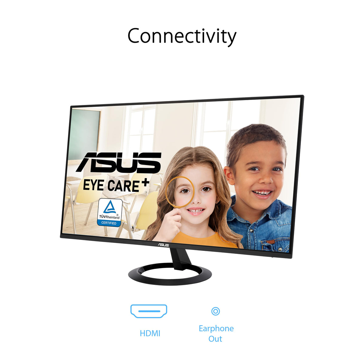 ASUS VZ24EHF VESA mount-ready for flexible workspace configurations