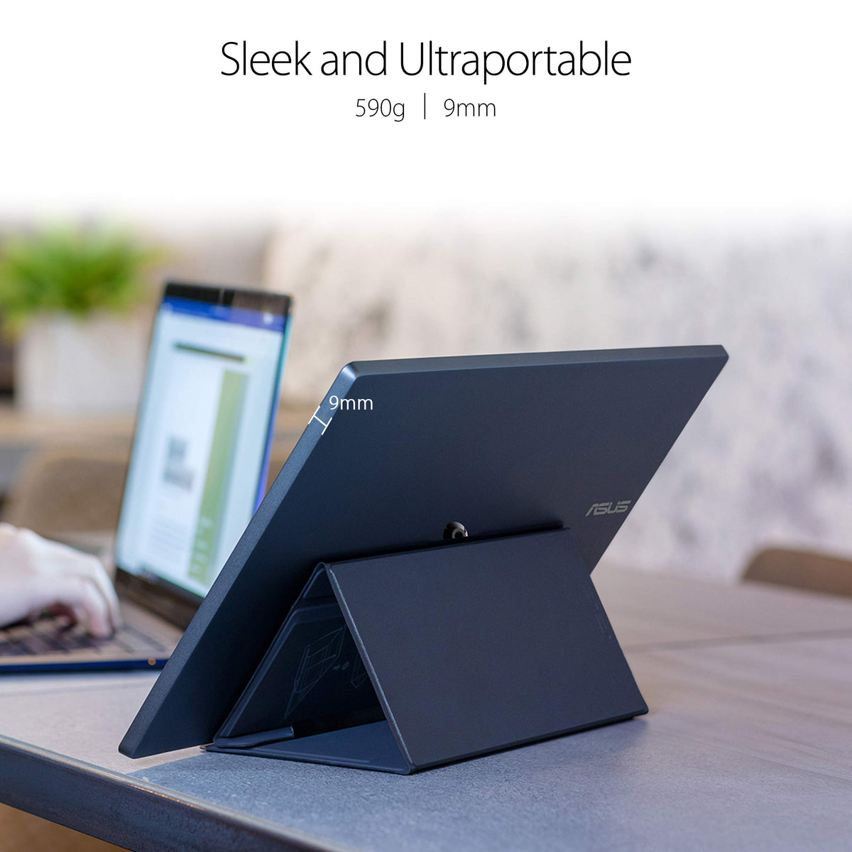 ASUS ZenScreen MB14AC anti-glare IPS panel reduces reflections