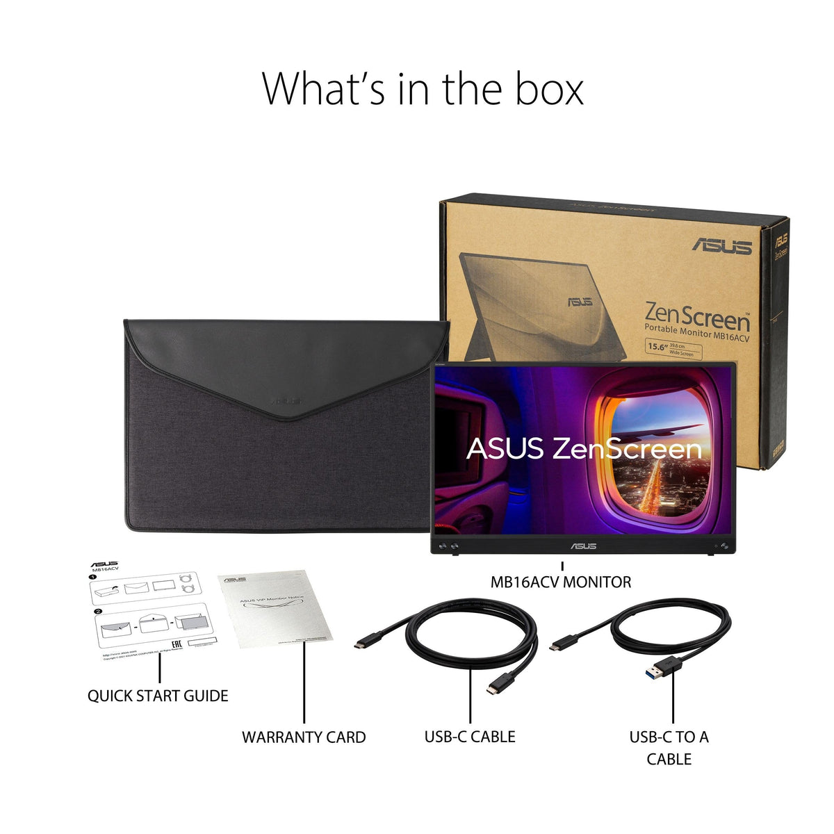 ASUS ZenScreen MB16ACVR USB-C hybrid signal enables universal device compatibility