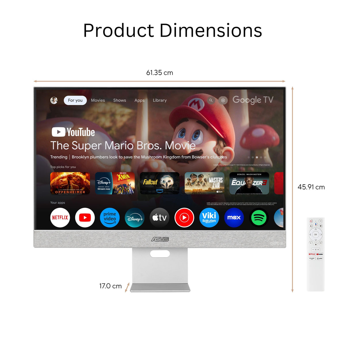 MS27UC 99% sRGB IPS panel provides accurate color in bright scenes.