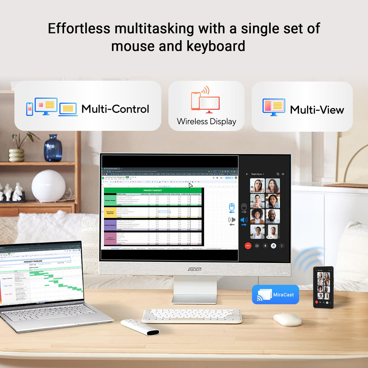 MS27UC USB hub and ports simplify peripheral connections at the workstation.