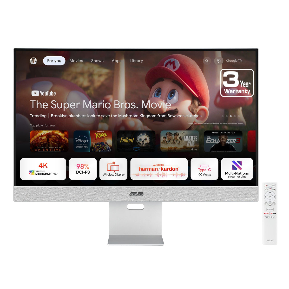 ASUS ZenScreen MS32UC versatile inputs including HDMI and DP