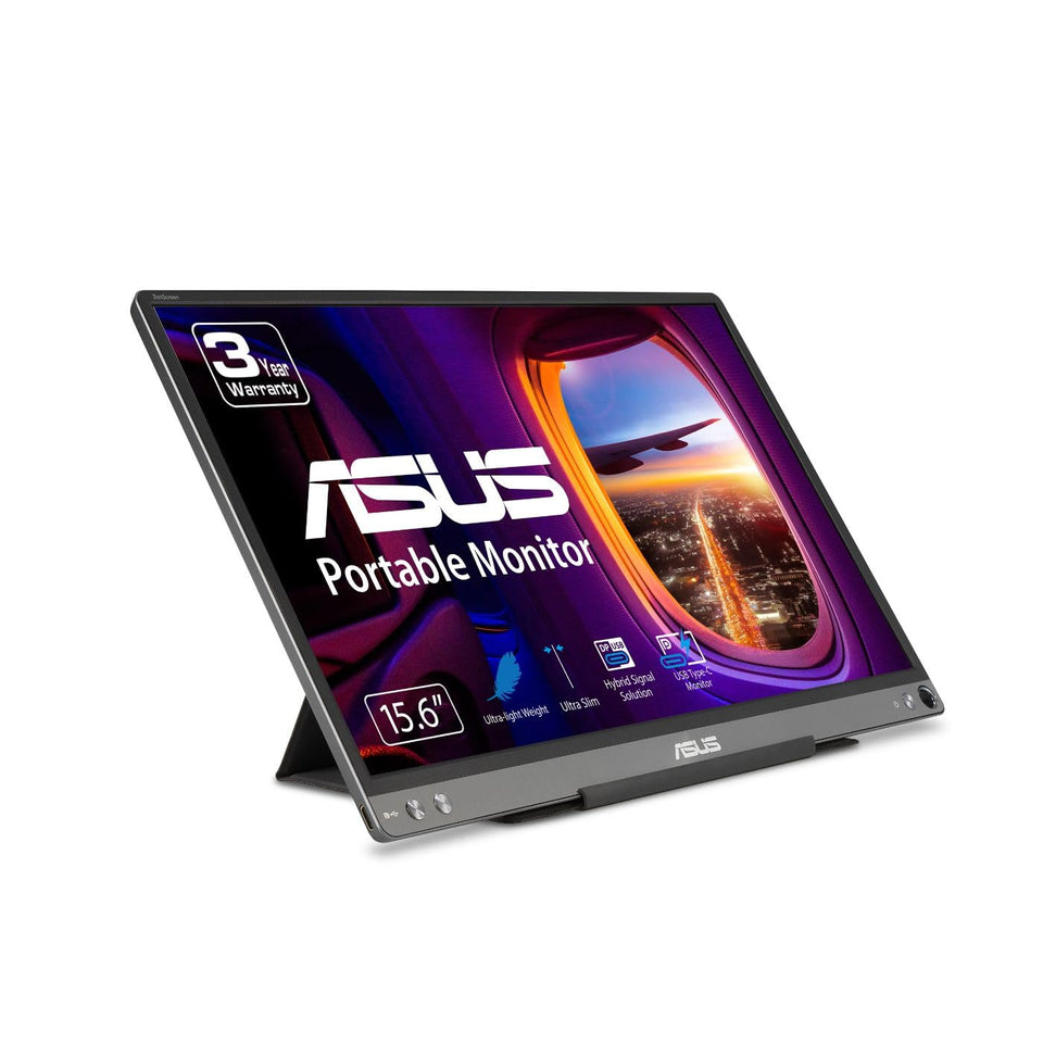 ASUS ZenScreen MB16ACE ultra-slim profile for portable on-the-go productivity