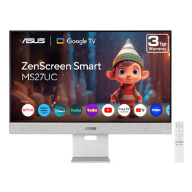 ASUS ZenScreen MS27UC 4K panel shows crisp visuals for work and entertainment.