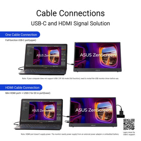 ASUS ZenScreen Touch integrated kickstand supports portrait and landscape