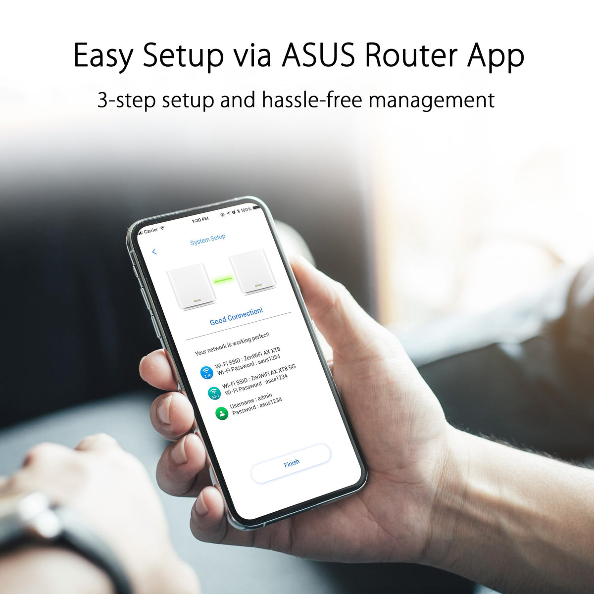 ASUS ZenWiFi AX6600 internal antennas close-up indicates strong signal delivery.