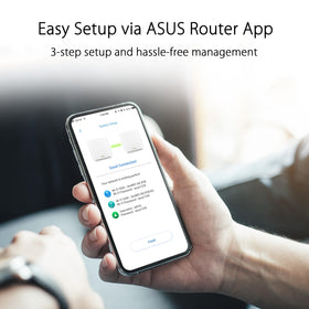 ASUS ZenWiFi AX6600 internal antennas close-up indicates strong signal delivery.