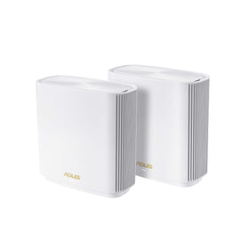 ASUS ZenWiFi AX6600 XT8 2-pack front view showing wide coverage potential