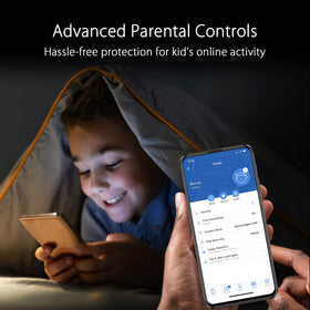 ASUS ZenWiFi ET9 2PK rear ports for easy WAN and network expansion.