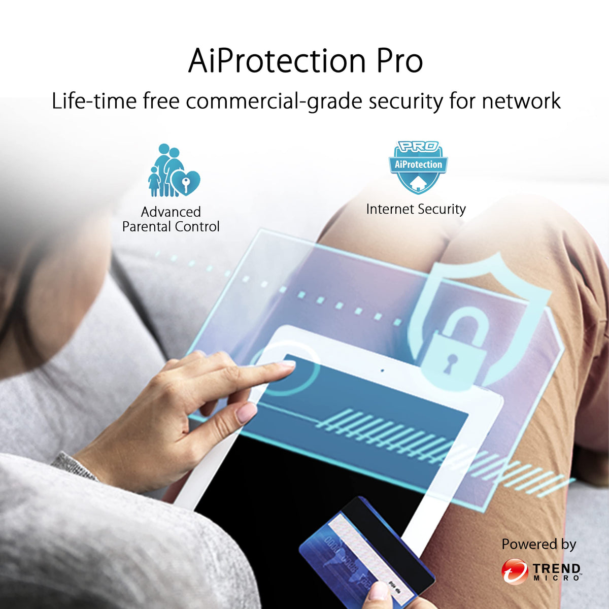 ASUS ZenWiFi Lifetime security with AiProtection for ongoing protection