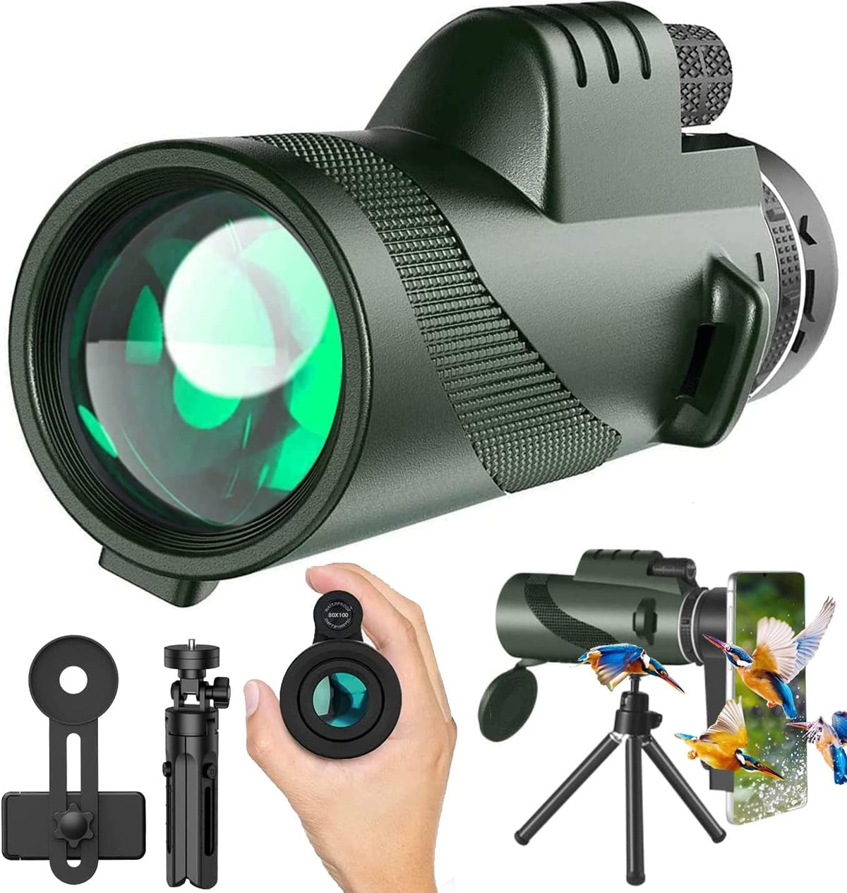 ASxmhGo monocular 80x100 overview for distant scenery with sharp detail.