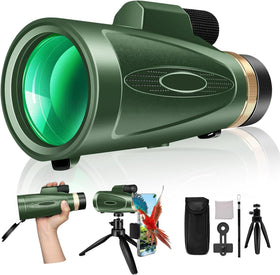 ASxmhGo monocular front view showing compact body and lens — clear distant viewing