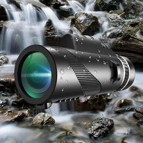 ASxmhGo monocular compact design fits in your palm for portable adventures.