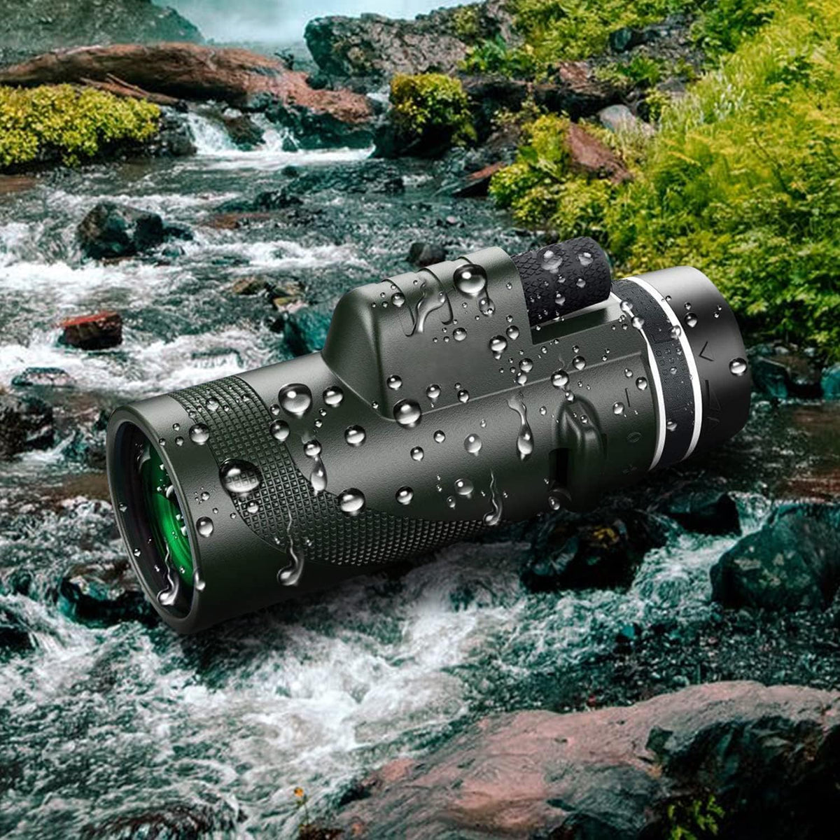 ASxmhGo monocular compact, lightweight, ideal for hiking and travel.