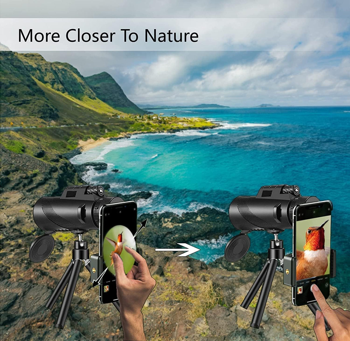 ASxmhGo monocular comes with carry bag and accessories for easy protection.