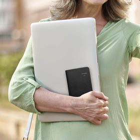 AT-A-GLANCE pocket planner 3.5x6 shows compact portability for on-the-go notes.