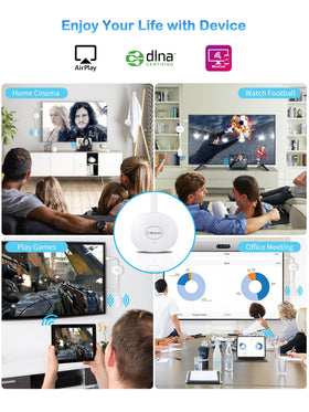 AT-Mizhi wireless HDMI dongle: lifetime support and warranty for peace of mind.