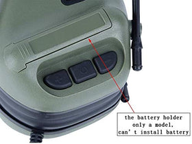 ATAIRSOFT headset folded for compact storage and easy transport between events