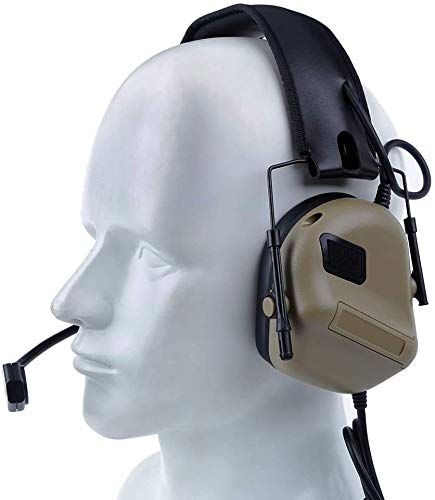 ATAIRSOFT headset worn in airsoft game demonstrating hands-free comms