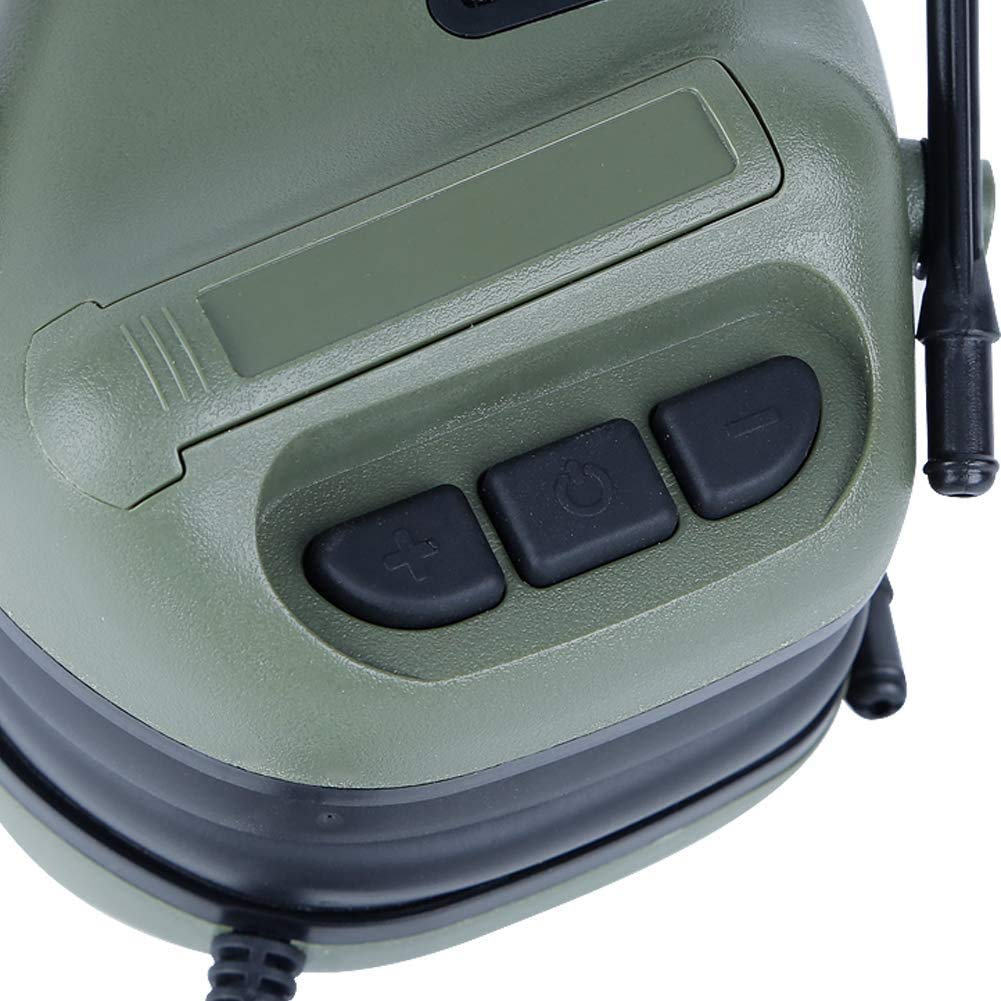 ATAIRSOFT headset in outdoor airsoft setting showing practical use during games