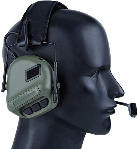 ATAIRSOFT headset worn on model to show size and fit for secure on-head use