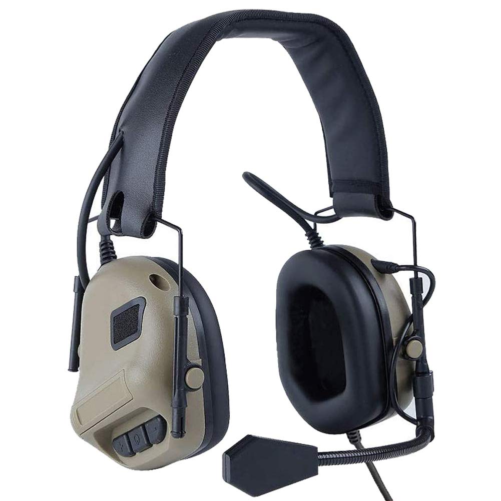 ATAIRSOFT headset front view in tan showing form and comfort