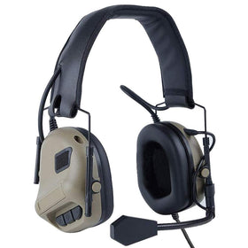 ATAIRSOFT headset front view in tan showing form and comfort
