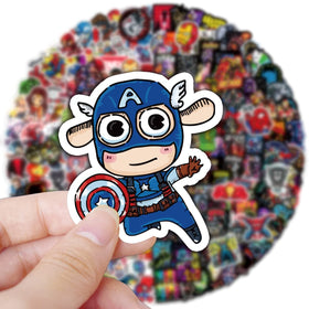 Ataqus colorful hero stickers pack to brighten backpacks and cases