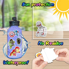 Ataqus hero stickers for laptop decoration with vivid colors and sharp detail