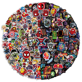 Ataqus Teens Hero Stickers 200pc pack for laptops and gear with versatile decorating