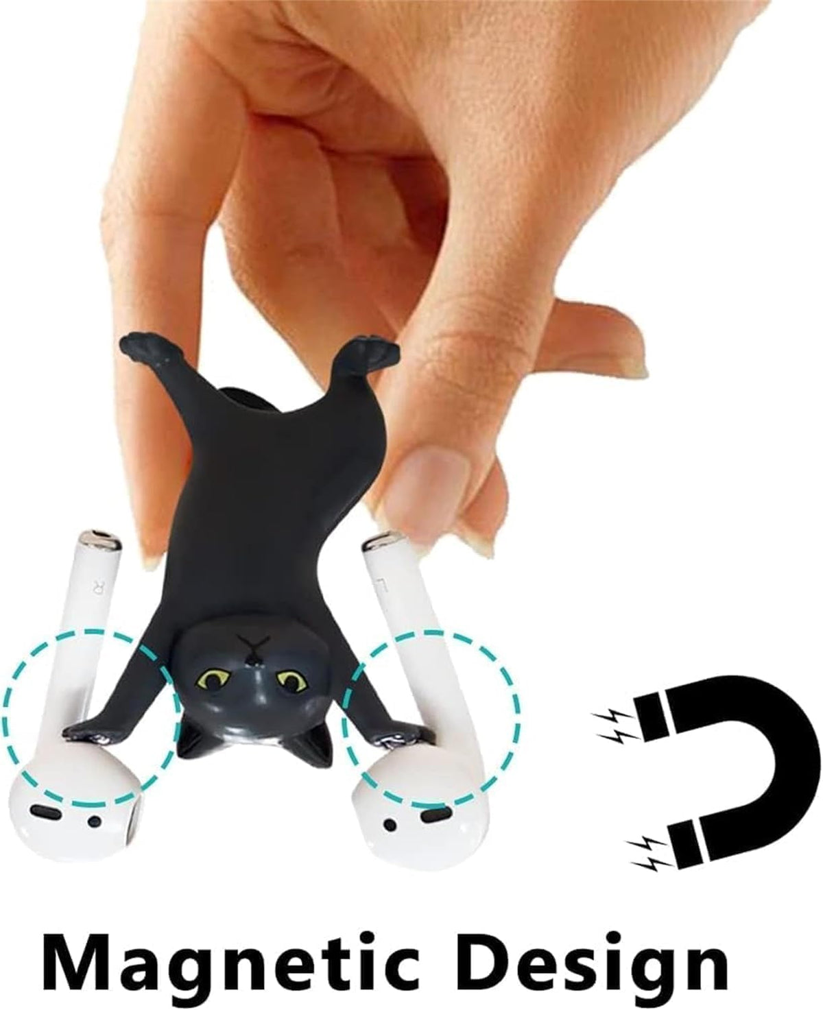 ATHAND cat holder blends playfulness with practical storage for AirPods.