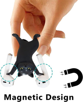 ATHAND cat holder blends playfulness with practical storage for AirPods.