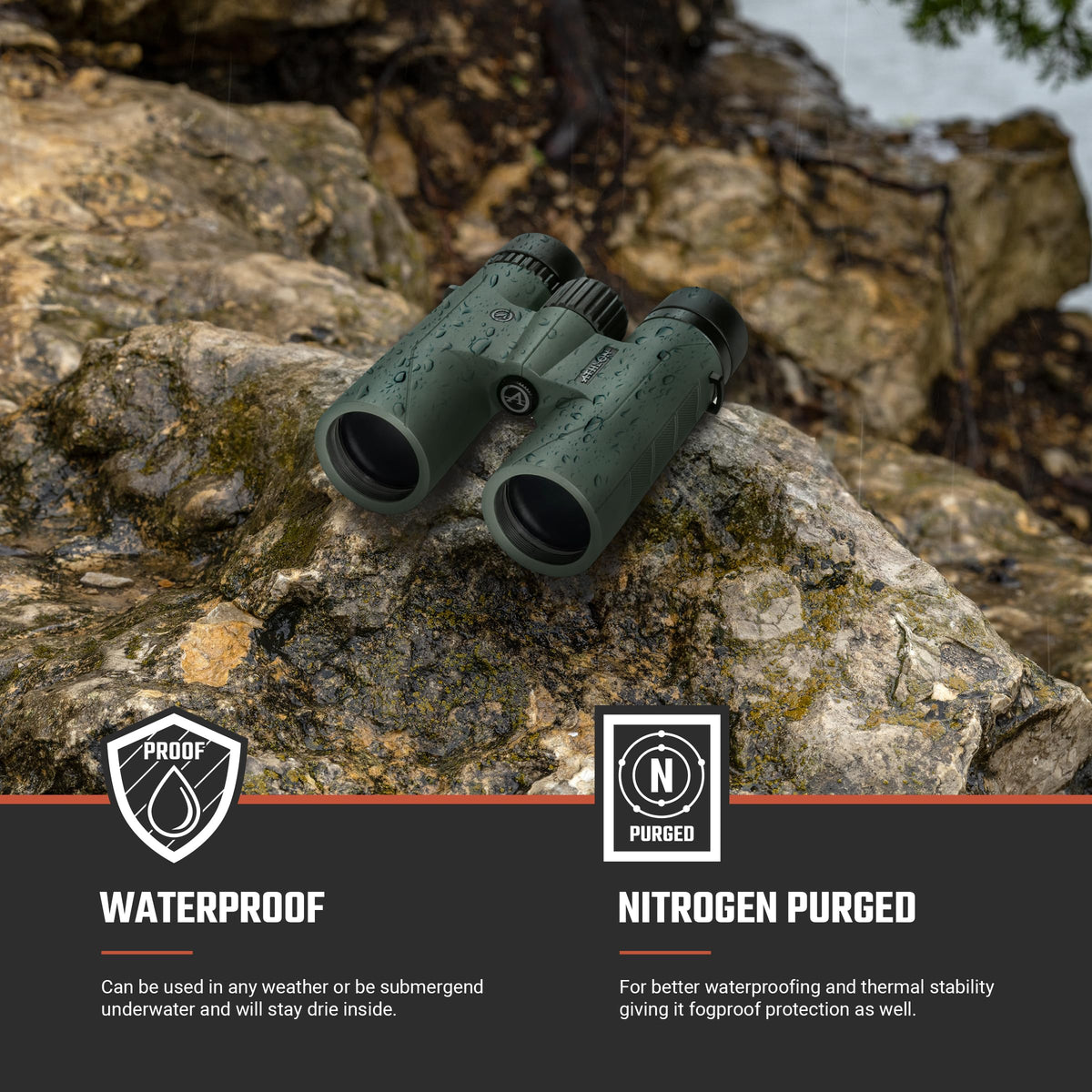 Athlon Optics Forerunner 10x42 birdwatching view with bright, sharp imaging