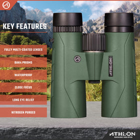 Athlon Optics Forerunner 10x42 sports event view for quick scanning